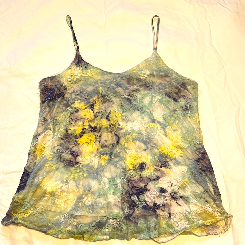 Charming Charlie Double Layer Lace Tank